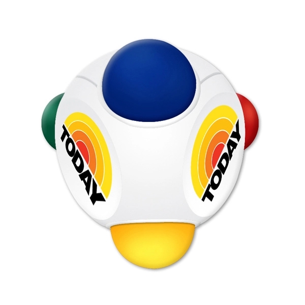 Four color crayon pyramid. Large design.... from ASI 67675 Liqui-Mark Corp