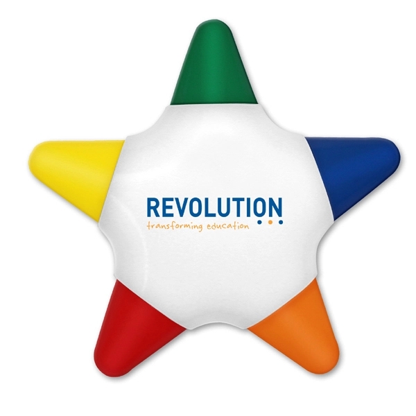 Five color star Shaped crayon.... from ASI 67675 Liqui-Mark Corp