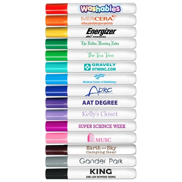 Washable Marker - Conical tip washable marker.  Made in USA... from ASI 67675 Liqui-Mark Corp