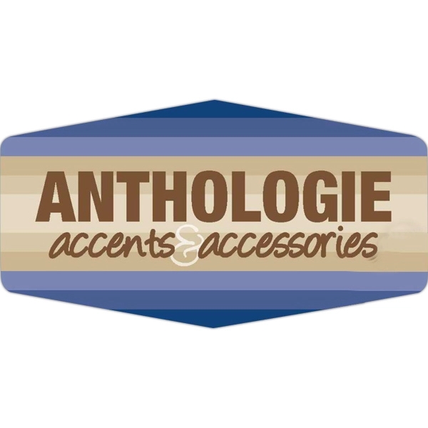 Marquis shaped 1 7/8" x 3 15/32" printed label.... from ASI 66040 Label Works