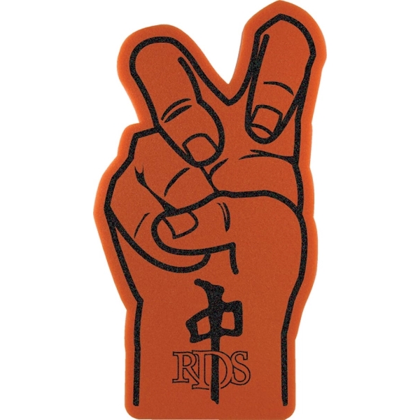 Foam bent fingers with a slit for hand use.... from ASI 54886 Foamworx / FoamWorx