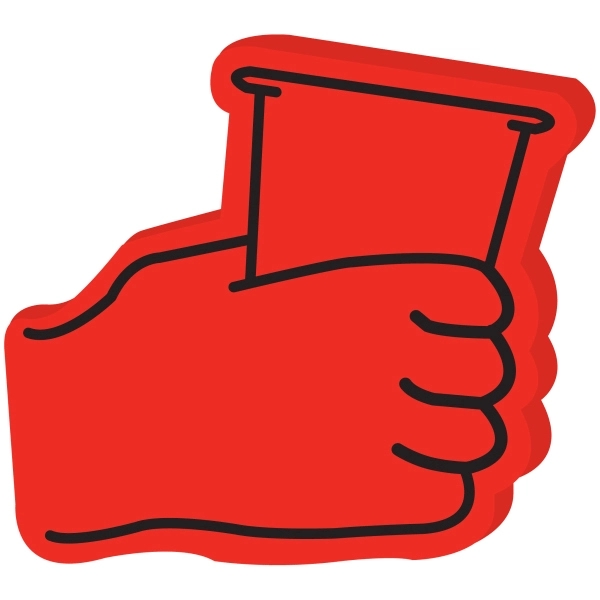 Foam cup in hand, 17" x 17" with a slit for... from ASI 54886 Foamworx / FoamWorx