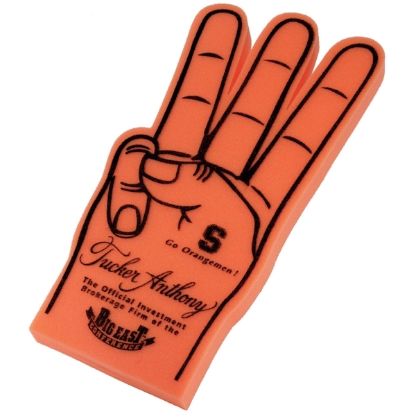 Foam 3 fingered hand cheering mitt.... from ASI 54886 Foamworx / FoamWorx
