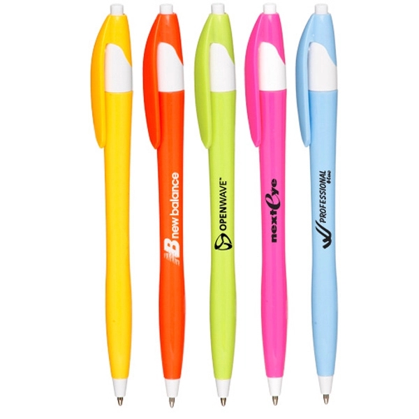 Plastic tropical ballpoint pen, 0.65" x 5.75".... from ASI 39552 BEL Promo