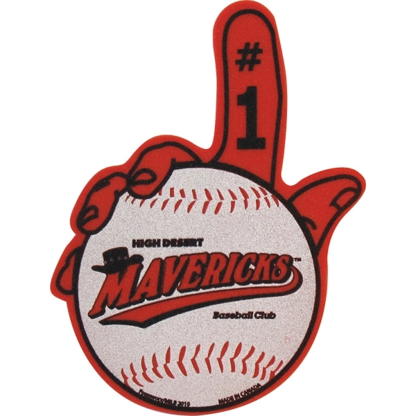Foam baseball hand, 17.75" x 14" x 1" with a slit... from ASI 54886 Foamworx / FoamWorx