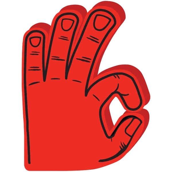 Foam basketball 3 point mitt, 11.2" x 15" with a slit... from ASI 54886 Foamworx / FoamWorx