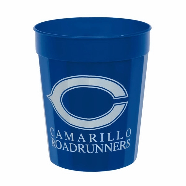 Durable plastic stadium cup, 16 oz. fluted... from ASI 77280 Pepco Poms / Pepco Poms