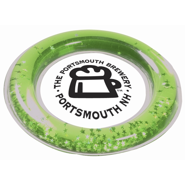 PVC beverage pad with freezable liquid ring with glittery stars.... from ASI 79530 Prime Line / Prime Line