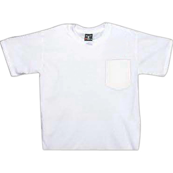 Heavyweight white genuine Hanes pocket beefy t-shirt.... from ASI 31260 AdCapitol / Adcap®