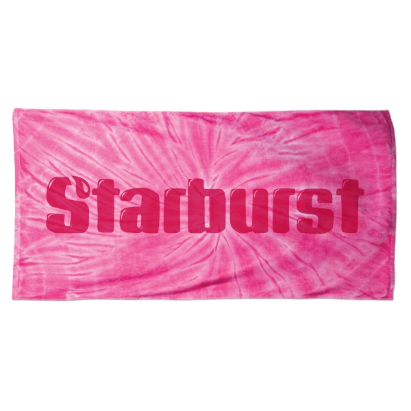 30" x 60" tie-dye styled beach towel.... from ASI 79750 Pro Towels