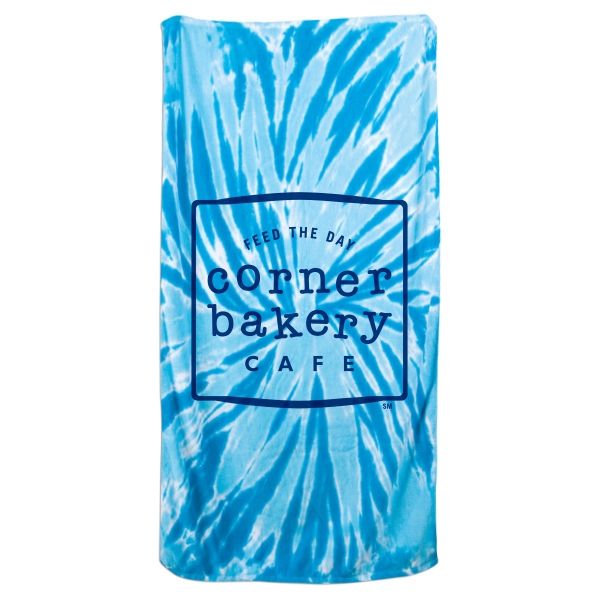 30" x 60" tie-dye styled beach towel.... from ASI 79750 Pro Towels