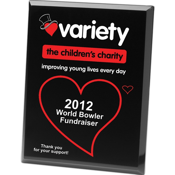 Radiant - High polished black acrylic 2 panel plaque, screen printed.... from ASI 62660 Innovation Line / Innovation Line