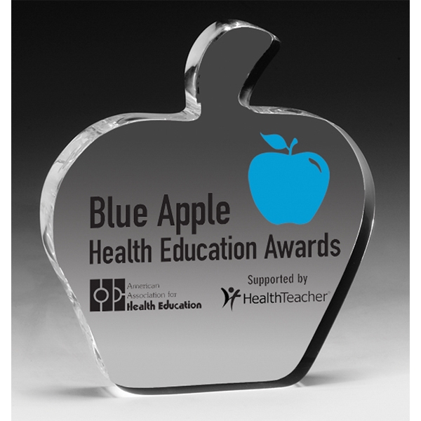 Apple acrylic paperweight, 3/4" thick.... from ASI 62660 Innovation Line / Innovation Line