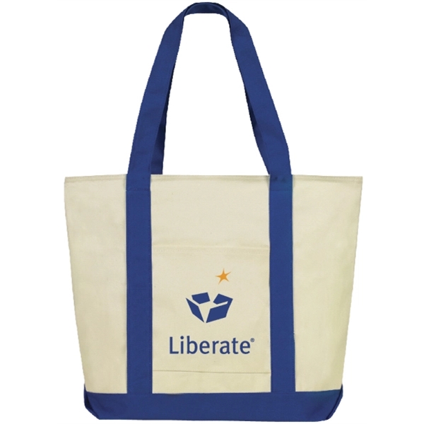 Canvas,12 oz. 100% cotton boat zipper tote bag. 18.5" x 16"... from ASI 40515 BILD Enterprises LLC / Ben-Line