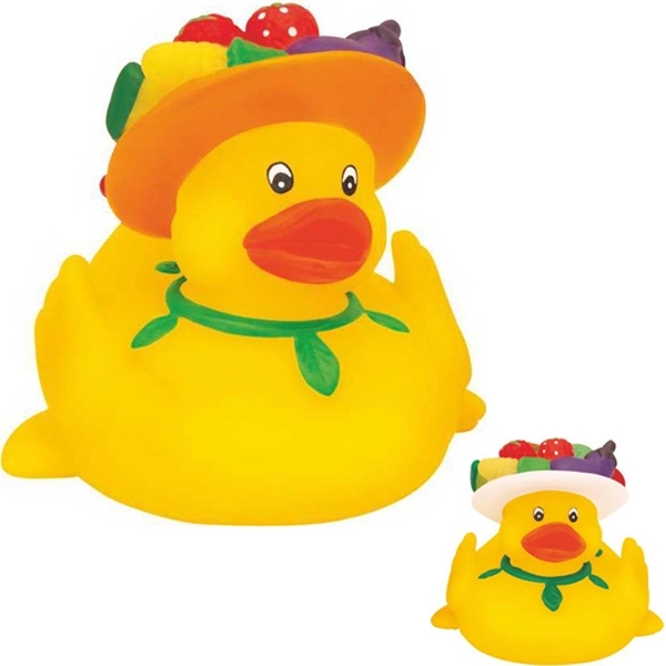 Yellow rubber eating healthy duck, balanced and weighted for floating.... from ASI 57705 Goodview Industries Co Inc / Goodview Industries