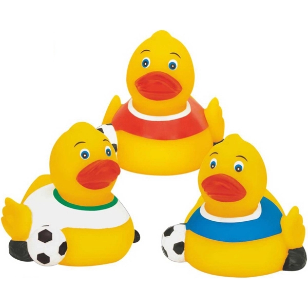 Rubber Sizzling Soccer Duck.... from ASI 57705 Goodview Industries Co Inc / Goodview Industries