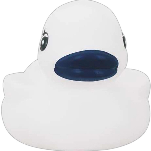 Squeaky rubber cool white toy duck.... from ASI 57705 Goodview Industries Co Inc