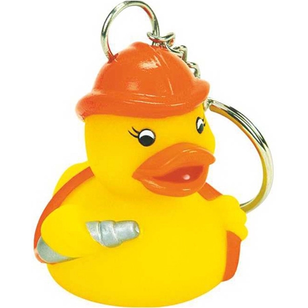 Rubber Fireman Duck Key chain.... from ASI 57705 Goodview Industries Co Inc