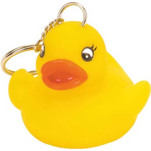 Yellow rubber son duck key chain.... from ASI 57705 Goodview Industries Co Inc / Goodview Industries
