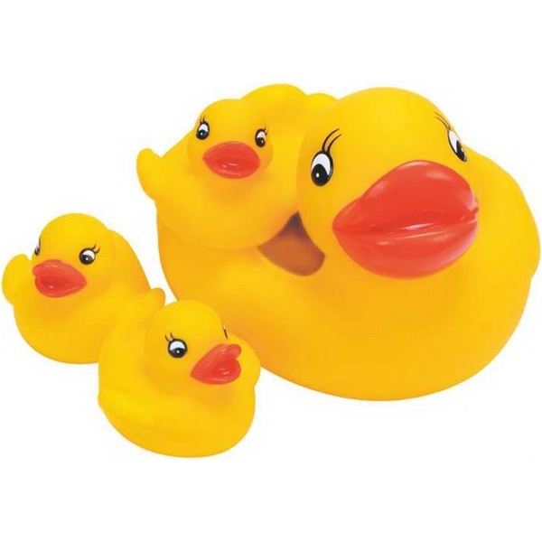 Four piece rubber duck family, 1 big and 3 small ducks,... from ASI 57705 Goodview Industries Co Inc / Goodview Industries