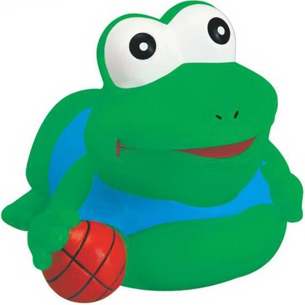 Floatable rubber basketball frog squeaking toy.... from ASI 57705 Goodview Industries Co Inc / Goodview Industries