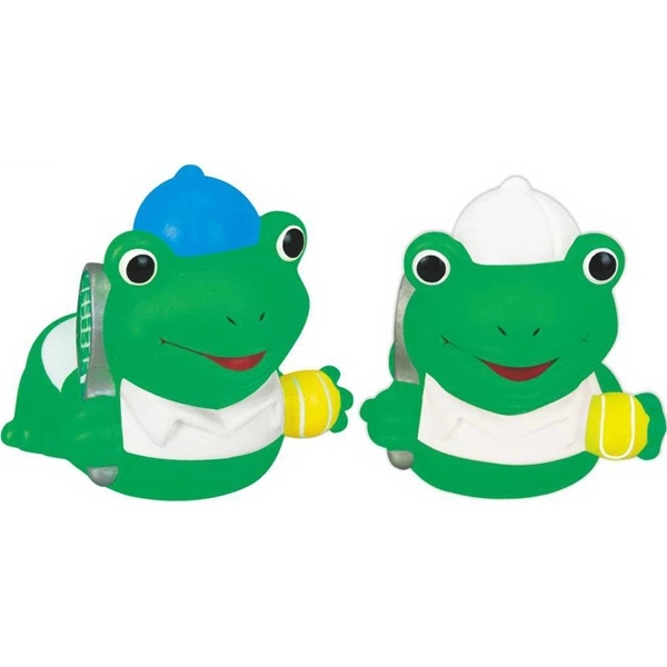 Floatable rubber mini tennis frog squeaking toy.... from ASI 57705 Goodview Industries Co Inc / Goodview Industries