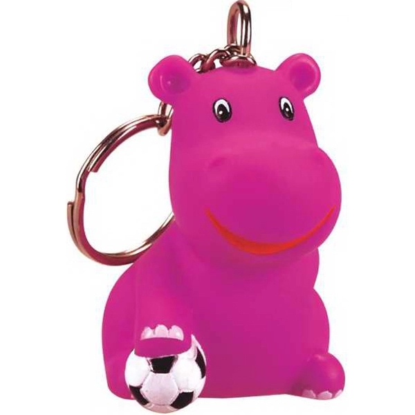 Rubber squeaking hippo toy with key chain.... from ASI 57705 Goodview Industries Co Inc / Goodview Industries