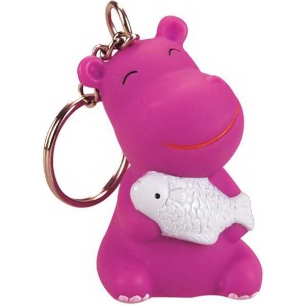 Rubber squeaking hippo toy with key chain.... from ASI 57705 Goodview Industries Co Inc / Goodview Industries