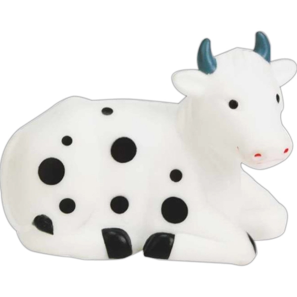 White rubber squeaky mom cow with black spots toy.... from ASI 57705 Goodview Industries Co Inc / Goodview Industries