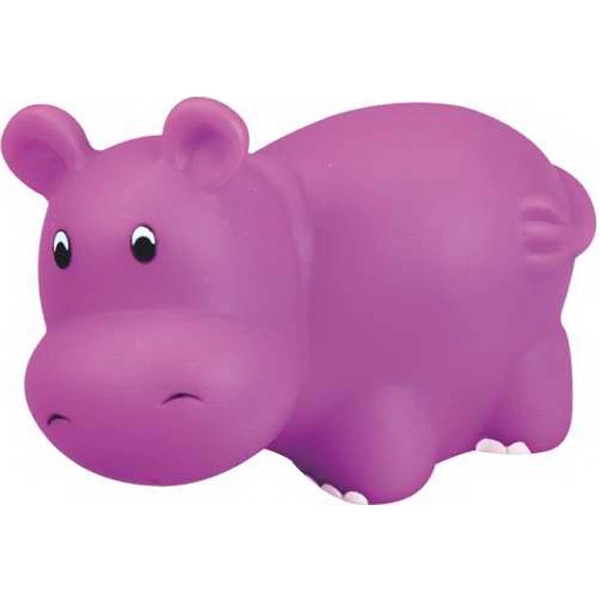 Purple rubber handsome hippo squeaking toy.... from ASI 57705 Goodview Industries Co Inc / Goodview Industries