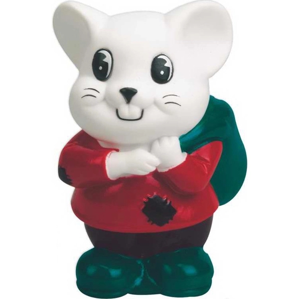 Rubber squeaking happy white mouse shape toy.... from ASI 57705 Goodview Industries Co Inc / Goodview Industries