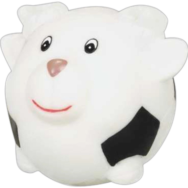 Hard rubber animal shape sport themed dog toy... from ASI 57705 Goodview Industries Co Inc