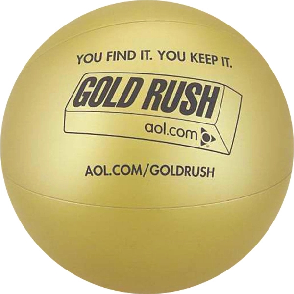 Inflatable solid metallic gold beach ball.... from ASI 57705 Goodview Industries Co Inc / Goodview Industries