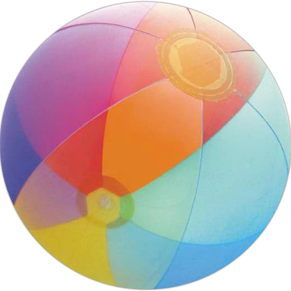 Inflatable 16" transparent rainbow shaded beach ball.... from ASI 57705 Goodview Industries Co Inc / Goodview Industries