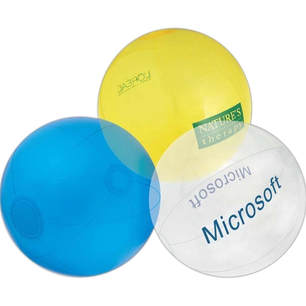 Inflatable transparent beach ball.... from ASI 57705 Goodview Industries Co Inc / Goodview Industries