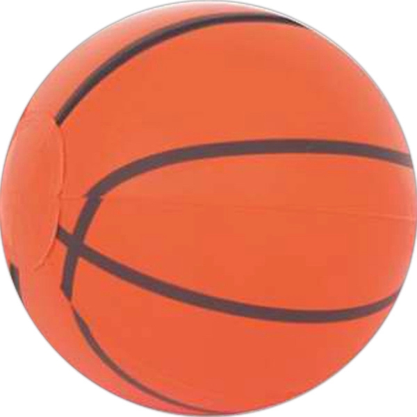 Orange inflatable basketball with black markings.... from ASI 57705 Goodview Industries Co Inc / Goodview Industries