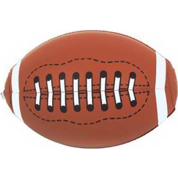 Inflatable football with black and white markings.... from ASI 57705 Goodview Industries Co Inc / Goodview Industries