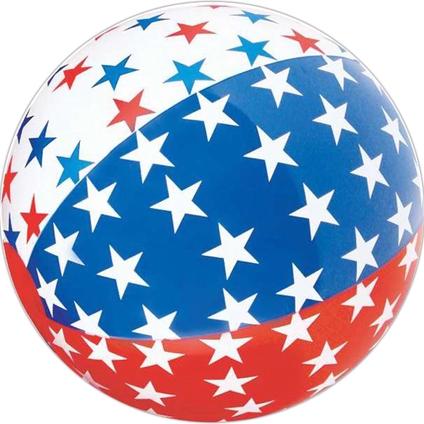 Beach ball with stars on red, white and blue panels.... from ASI 57705 Goodview Industries Co Inc / Goodview Industries