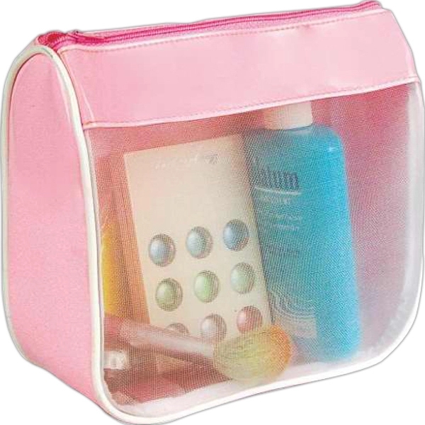 Clear front cosmetic bag with zippered top.... from ASI 57705 Goodview Industries Co Inc / Goodview Industries