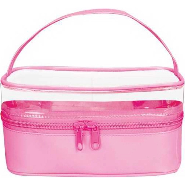 Clear top cosmetic bag with two way front zipper.... from ASI 57705 Goodview Industries Co Inc / Goodview Industries