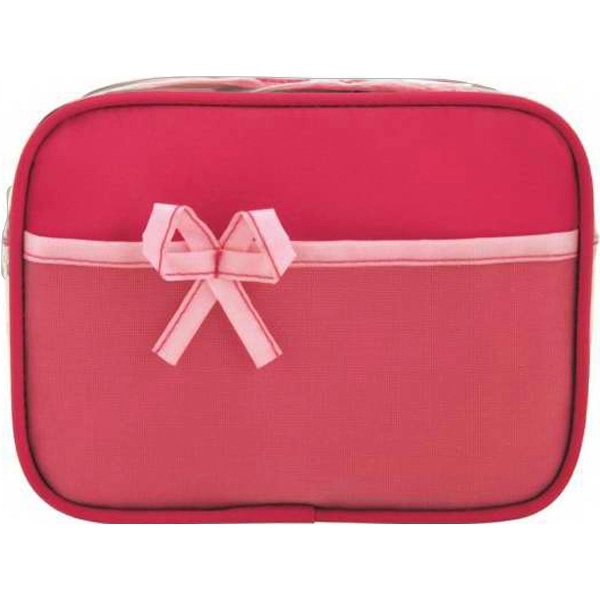 Cosmetic bag with full length zipper closure and front mesh pocket.... from ASI 57705 Goodview Industries Co Inc / Goodview Industries