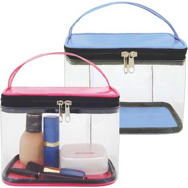Clear handy accessory bag with double zippered closure.... from ASI 57705 Goodview Industries Co Inc / Goodview Industries
