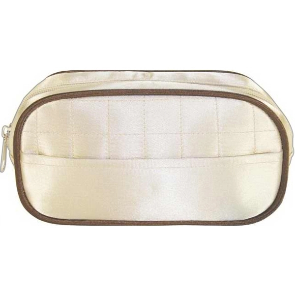 Beautiful small satin bag has an outside pocket, and a zipper... from ASI 57705 Goodview Industries Co Inc / Goodview Industries