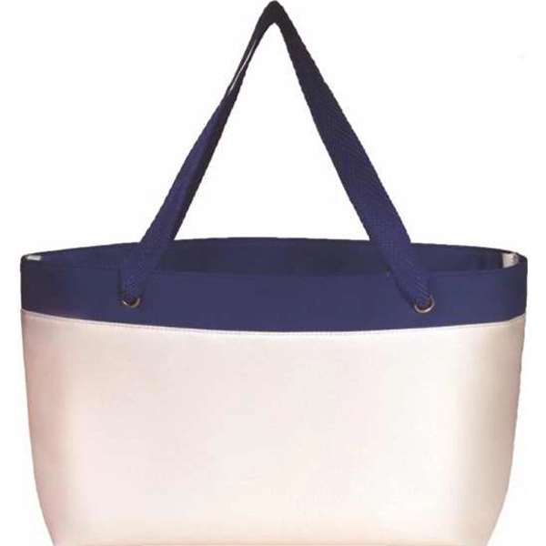 Handy boat shaped tote bag has double webbed handles held in... from ASI 57705 Goodview Industries Co Inc / Goodview Industries