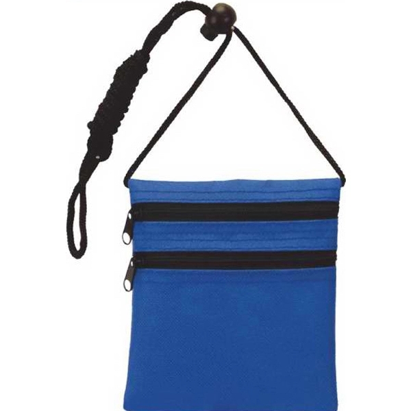 Double Zipper Compact Badge Holder's front has two zippered pockets, clear... from ASI 57705 Goodview Industries Co Inc / Goodview Industries