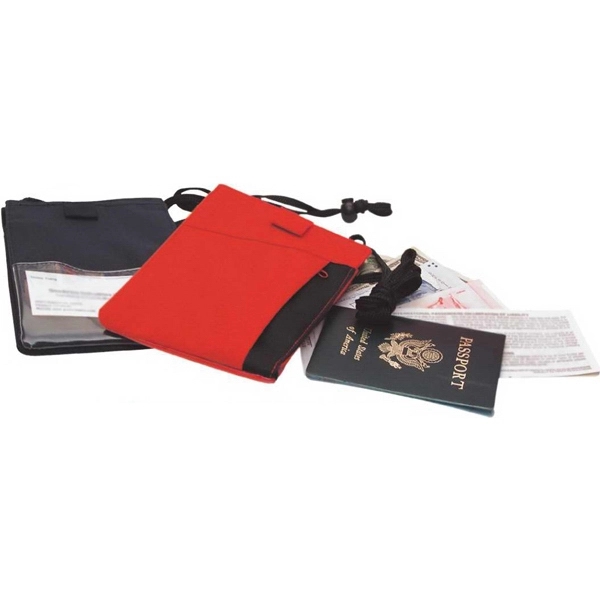 Convention Travel Pouch's front right side has zippered pocket.... from ASI 57705 Goodview Industries Co Inc / Goodview Industries