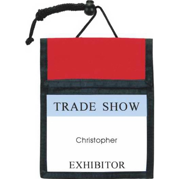 Convention Badge Holder has main compartment with Velcro closure.... from ASI 57705 Goodview Industries Co Inc / Goodview Industries