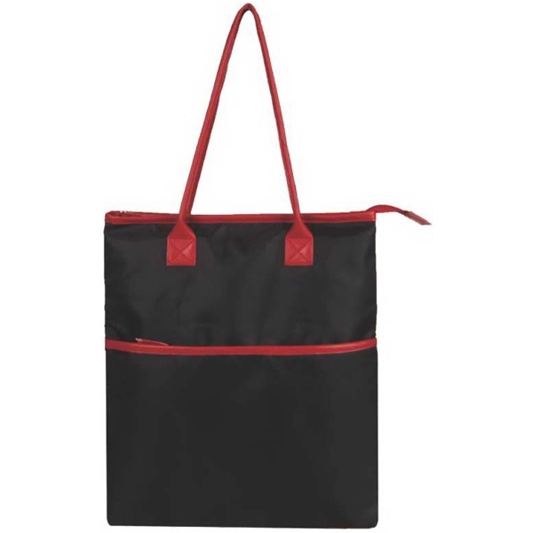Promotional Zip Tote have large main zippered compartment with front deep... from ASI 57705 Goodview Industries Co Inc / Goodview Industries