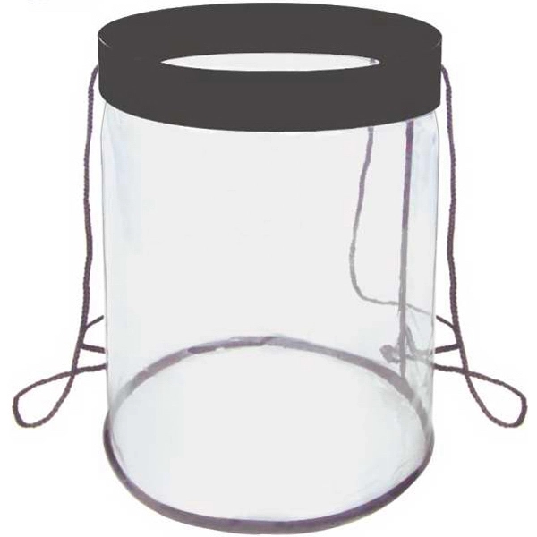 Clear Utility Bag with Side Shoulder Strap have Drawstring closure.... from ASI 57705 Goodview Industries Co Inc / Goodview Industries