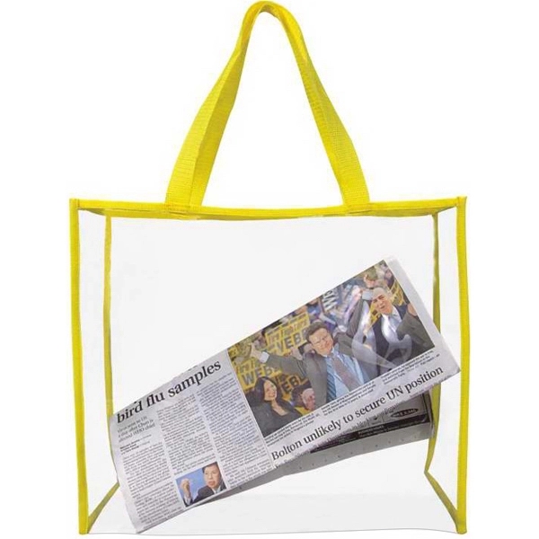 Clear Roomy Tote Bag have great size clear main compartment with... from ASI 57705 Goodview Industries Co Inc / Goodview Industries
